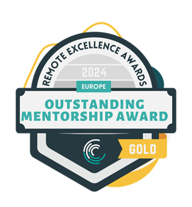 Remote Excellence Awards 2024 Outstanding Mentorship Award Gold